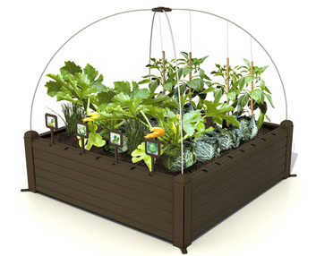 Un jardín portátil para montar un huerto o un macizo